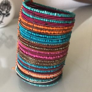 Ethnic statement bracelet